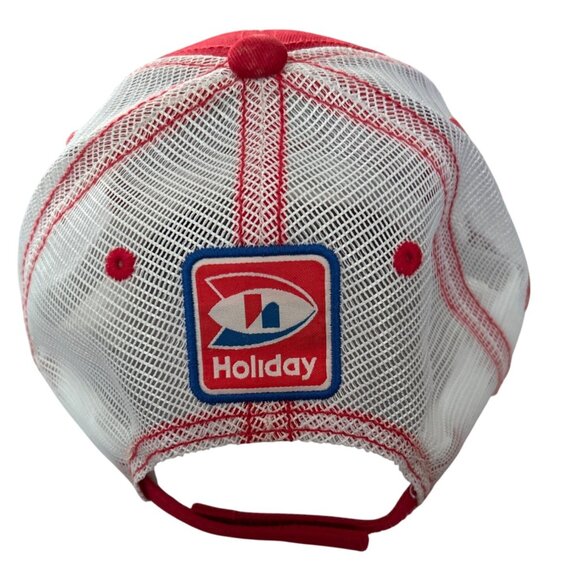 NCAA Final Four Red & White Mesh Trucker Hat  Coca-Cola & Holiday Logo - Picture 3 of 5